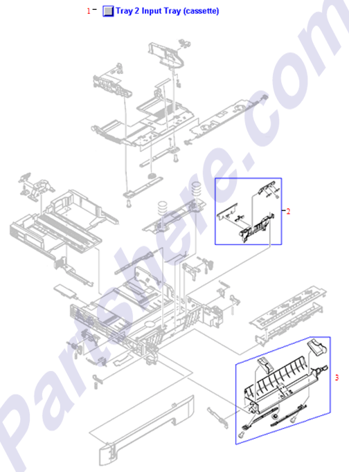HP parts picture diagram for RM1-1922-000CN, RM1-1923-000CN